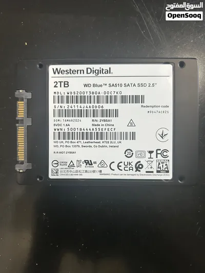 ذاكرة 2TB SATA SSD مستعمل شهرين شبه جديد قابل للتفاوض 2