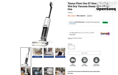 Tineco FLOOR ONE S7 Steam Cordless Wet/Dry Vacuum & Mop – Dock + Spare Roller 2