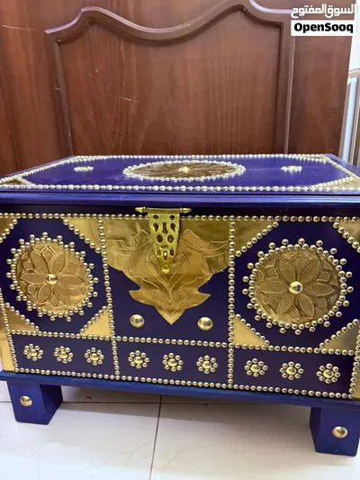 صندوق خشبي ازرق مستعمل 3