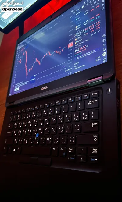 للبيع لابتوب Dell Latitude 5480 (نظيف جدا”) حجم 14” انش 180 درجة Core i7- RAM16- NIVIDIA 4