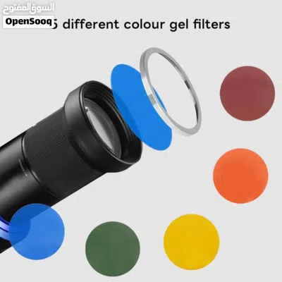 Bowens Mount Snoot Spotlight Gobo Projector, Compatible with Aputure, Includes 5 Colour Filters 4