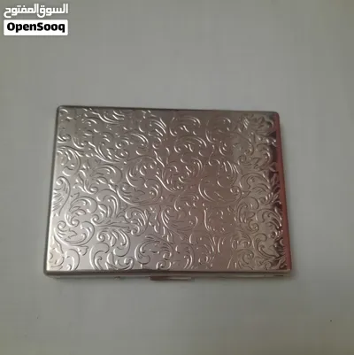 علبة سجائر معدنية جديدة من الأستانليس عالى الجودة - (فضي) 2