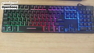 كيبورد ألعاب RGB للبيع – شبه جديد مع الكرتون الماركة: ZYG الموديل: ZYG-800 الحجم : كبير 2