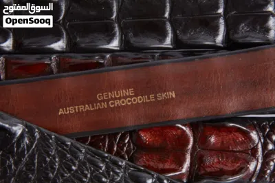 Genuine Australian Crocodile Leather Handmade Belt 4