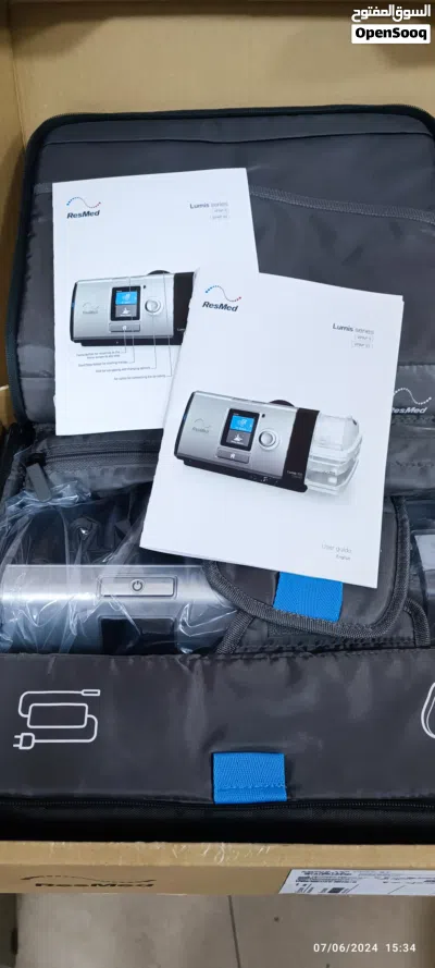 Resmed , bipap ST, تنفس ، جهاز طارد ثاني اكسيد الكربون ، Resmed Lumis 150 ST 2