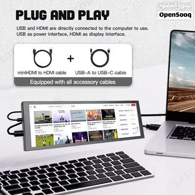 شاشة شريطية محمولة (Portable Bar Monitor) موديل P79 بحجم 7.9 إنش (مثالية لجيمر، صانعي المحتوى 3