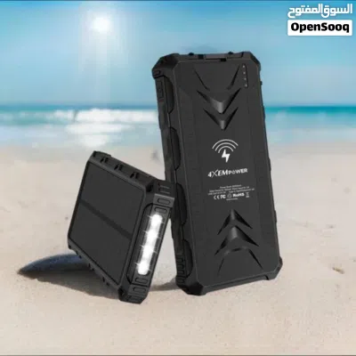 باور بانك شمسي DJROLL سعة 36000mAh يشحن 9 مرات فل كامل سعة كبيرة 36000mAh 4