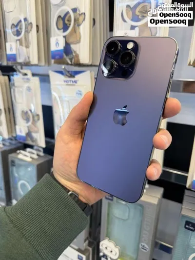 IPHONE 14 PRO MAX ( 256GB ) USED /// ايفون 14 برو ماكس ذاكرة 256 مستعمل وكاله 3