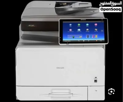 طابعه وايرلس ومكنه تصوير الوان متعدده المهام ماركه ريكو موديل MP C407MFP 4