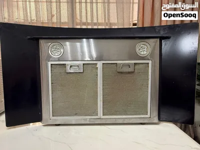 ساحبة مطبخ (شفاط) TIKMA استيل وزجاج أسود بحالة ممتازة 3