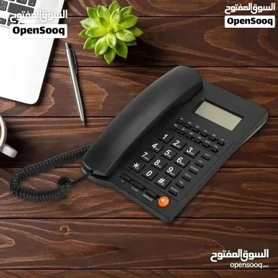هاتف أرضي مع كاشف هوية المتصل مناسب للمنزل والمكتب والفنادق بأقل الاسعار 3