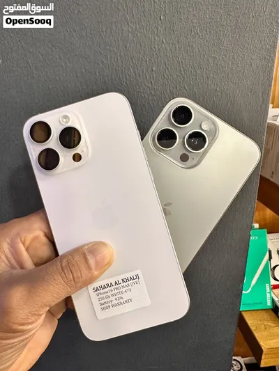 Used White iPhone 16 Pro Max with 256GB Storage in Excellent Condition,Battery health 92% 4