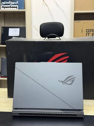 بكارتونته ومشتملاته وشنطة اوريجينال ASUS ROG STRIX G16 Gaming كور i9 جيل 14 فئة HX بكارت RTX 4070 3