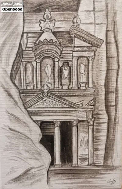 لوحات فنيه رسم يدوي 4
