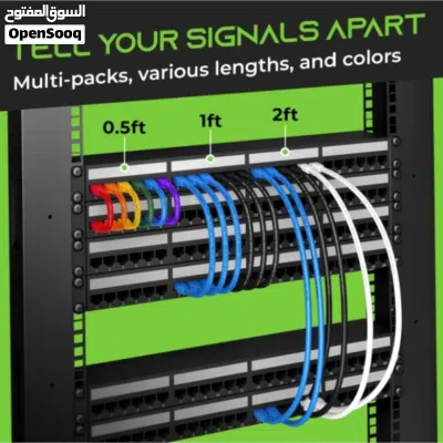 HAING HI-LCC10-0.5M Cat 6 26 AWG 10/100/1000 1 Gbps Ethernet Cable 0.5M كابل إيثرنت Cat 6 طول 0.5متر 4