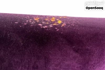 كرسي مخملي بنفسجي بظهر مرتفع وطويل Purple Velvet High and Tall Back Chair 2