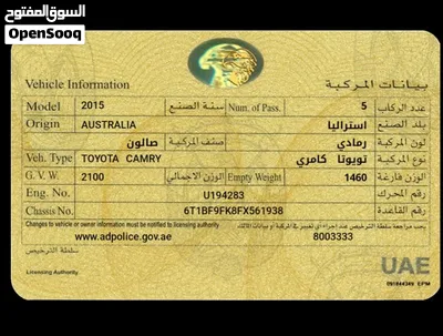 Toyota Camry 2015 GCC - First Owner 2