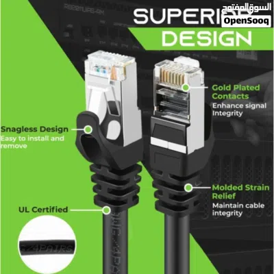 HAING HI-LCC10-0.5M Cat 6 26 AWG 10/100/1000 1 Gbps Ethernet Cable 0.5M كابل إيثرنت Cat 6 طول 0.5متر 2