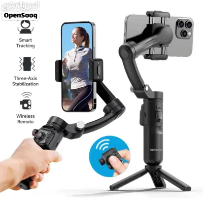 المثبت الذكي المضاد للاهتزاز (حامل بانورامي) TOKQI M02 Smart 3-Axis Professional Shooting Gimbal 3