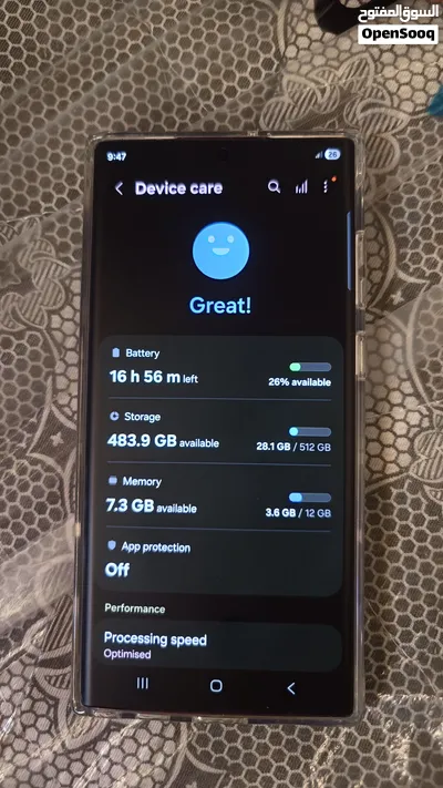 Fresh mobile ,no Scratches , Back laminate, Front Matt Glass ,12gm ram /512 gb store 3