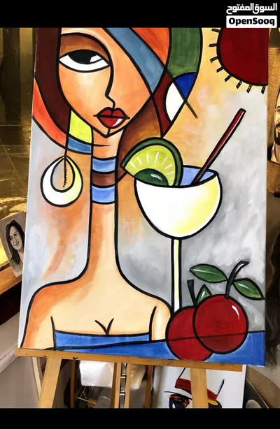لوحات فنيه رسم يدوي 2