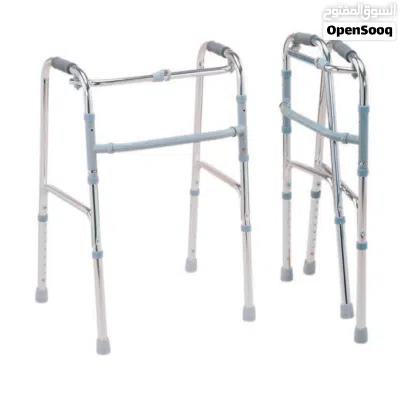 ووكر مساعد مشي ثابت مشاية المنيوم قابل للطي طول قابل للتعديل Walker Walking Aid 2