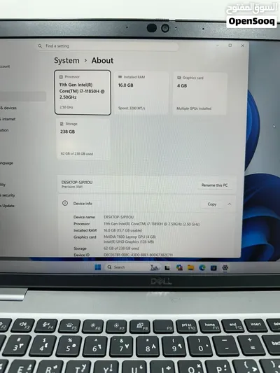 لابتوب Dell precision ممتاز لجميع التخصصات الهندسية والبرامج القوية 3