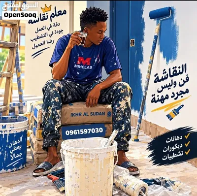 شغلك ما بس دهان... شغلك فن وإبداع! لو بتجهز بيت جديد، أو عايز تجدد منزلك أو محلك، نحن بنحول فكرتك 4