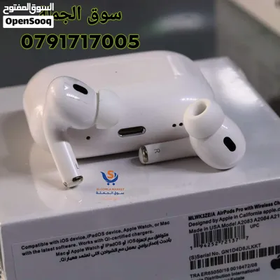 Airpods pro 2 خاصية Noise cancelling صوت مكالمات 100٪ هاي كوالتي ماستر كوبي سيريال نمبر 3