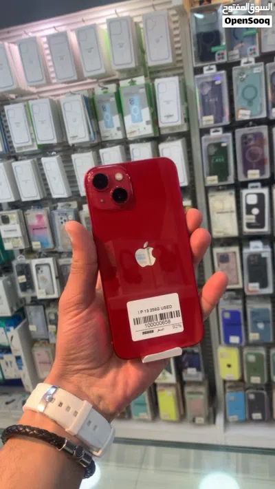 iPhone 13-256gb battery 85-93% used/ مستعمل بحالة الوكاله ومكفوووووووول 3