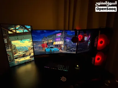 للبيع ست اب كامل مع بيسي المواصفات rtx4060ti و معالج i5 14400 و مبرد ماي و شاشه داخل الكيس سعر 4000 2