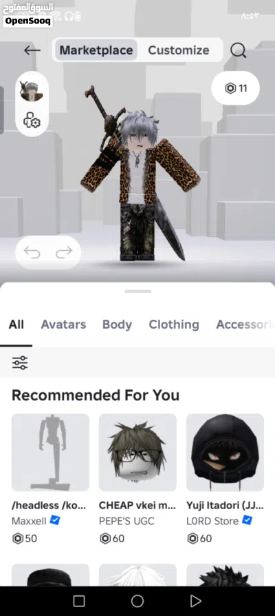 حساب روبلوكس للتبديل أو البيع على جهاز iPhone او تبديل على حساب تيك توك صرف عليه 40,000 روبوكس 4