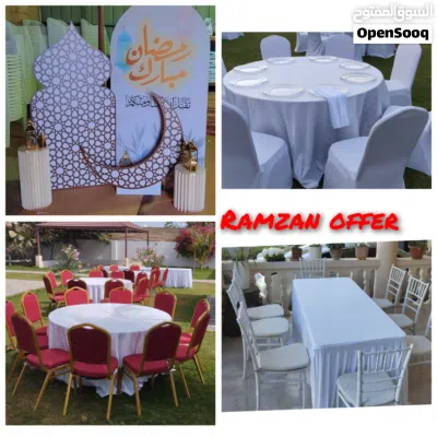 تاجير كراسي و طاولة. خيام. مكيف مال مي. أطفال كراسي و طاولةchair and table for rent t. 2