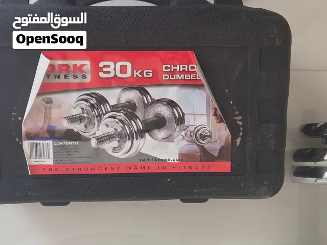 دمبلصات تمرين 30 كيلو + بنج تمرين وبيه مجال