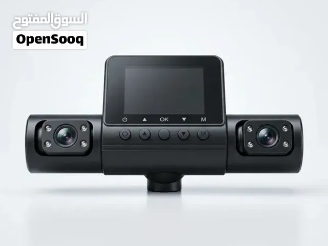 داش كام 4 عدسات للسيارة بدقة 1080P سهلة التركيب تتصل بولاعة السيارة - مقاومة للحرارة حتى 70 درجة