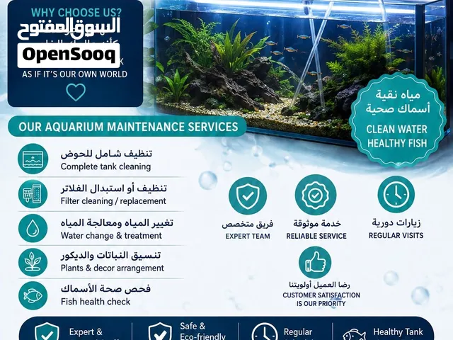 Aquarium maintenance and cleaning services