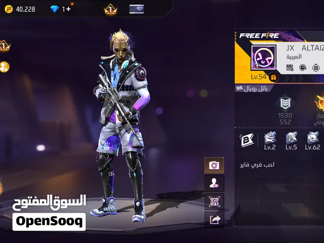 فري فاير مهجور مستوى 54 للبيع لبقية التفاصيل تواصل معي خاص