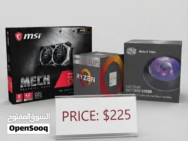 كرت شاشة RX 5700 XT من AMD مع معالج ومروحه هديه مجانيه