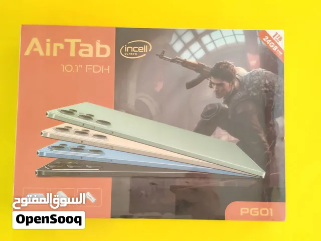 تابلت اير تاب بي جي  01 للدراسة وللألعاب 1 تيرابايت رام 24 جيجا جديد بالكرتون