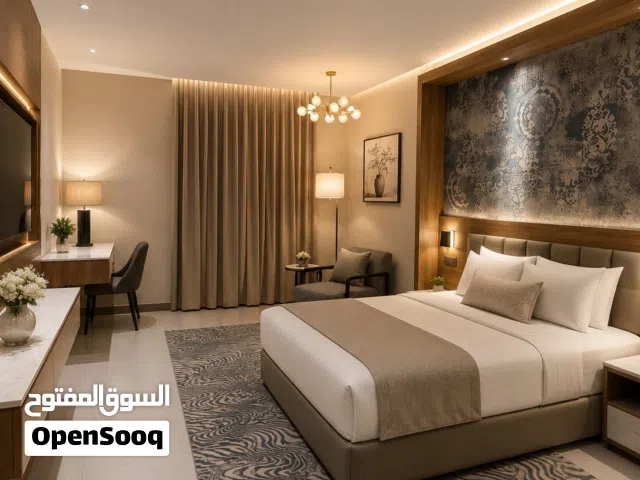 شقق وغرف مفروشة +حديقة والعاب قرب مسقط مول