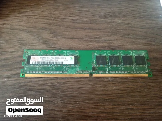 Hynix 512MB DDR2 RAM Module (PC2-5300U / 667MHz Desktop Memory)