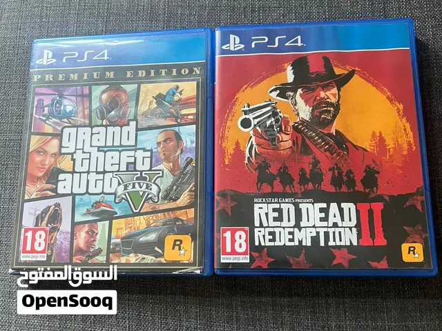 Rdr2 and gta 5 ps4 games