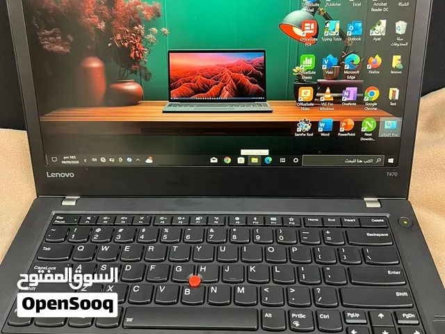 Lenovo ThinkPad T470 Core i7 جيل 7  RAM 8GB  SSD 512GB  شاشة 14 بوصة  220$