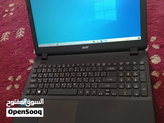لابتوب ايسر يعتبر جديد لم يدخل صيانه المعالج انتل سيليريون رام4 هاردسك500جيجا بطاريه اربع ساعات