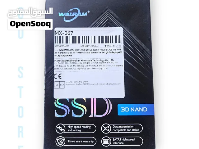 هارد Walram SSD بسعة 240GB - بتقنية 3D NAND فائق السرعة والاداء