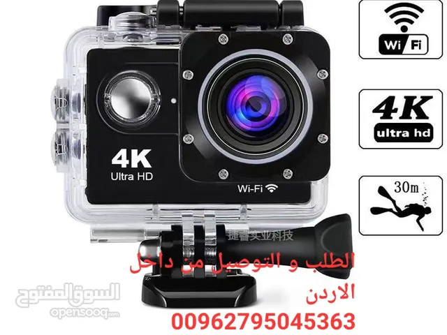 كاميرا أكشن رياضية بدقة مذهلة 4K مقاومة للماءكاميرا 4K الاحترافيه تصوير الرحلات البريه و البحريه