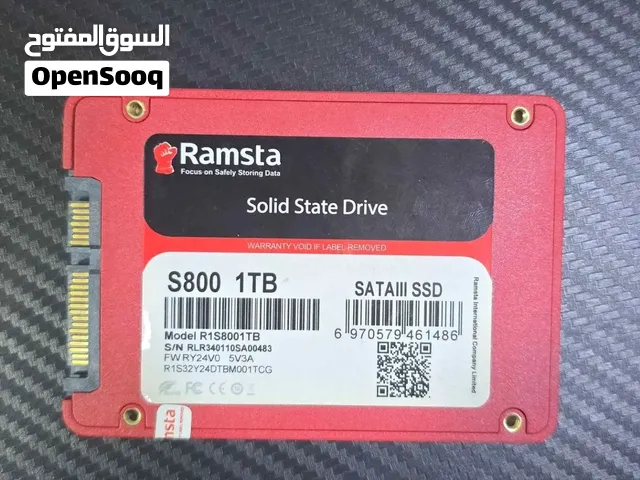 هارد SSD سعة 1TB مستعمل نظيف جداً Ramsta hard