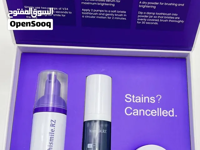 ابتسامتك سر جمالك  توفر اقوه بكج بل عالم لتبيض الاسنان  يتكون من  1-معجون اسنان 2-طور مبي أسنان  3-ر