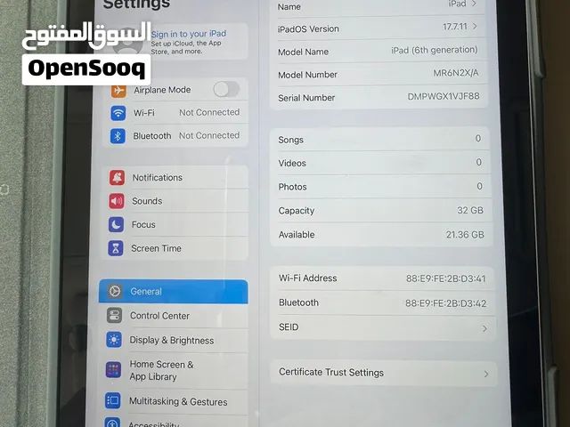 ابل ايباد 6 ، 32gb