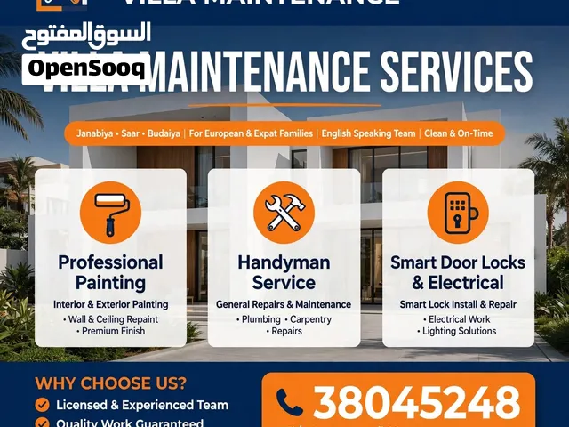Maintenance service painting Electration repairing